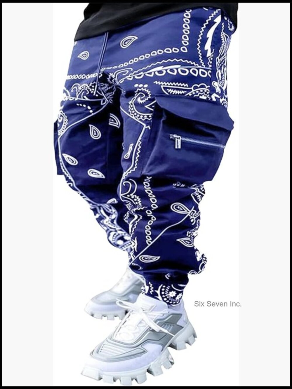 Men's Techwear Cargo Jogger Sweatpants with Pockets